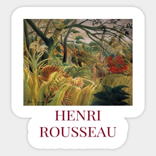 Henri Rousseau Tiger in a Tropical Storm Sticker